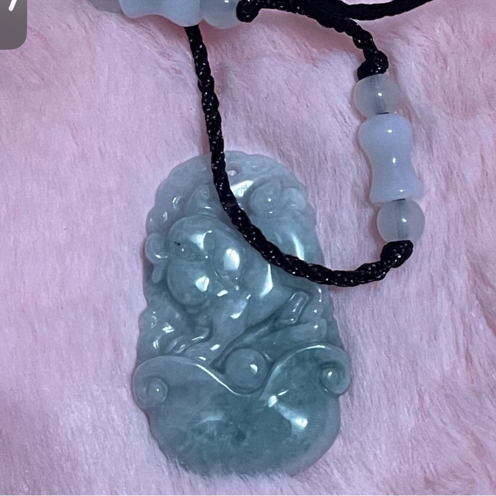 Pig Jade Pendant Necklace
